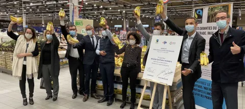 Un partenariat à hauteur de 1 million d’euros en appui aux petits producteurs de la banane bio-équitable