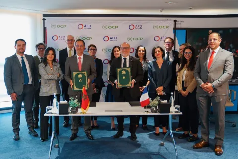 Signature du partenariat entre l'AFD et OCP à Rabat 